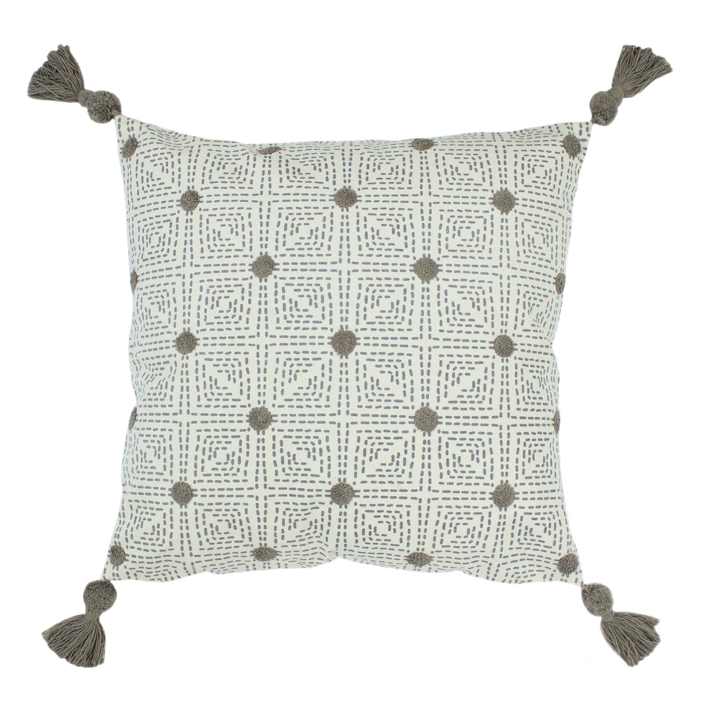 CHIA 50X50 FEATHER FILLED CUSHION GREY