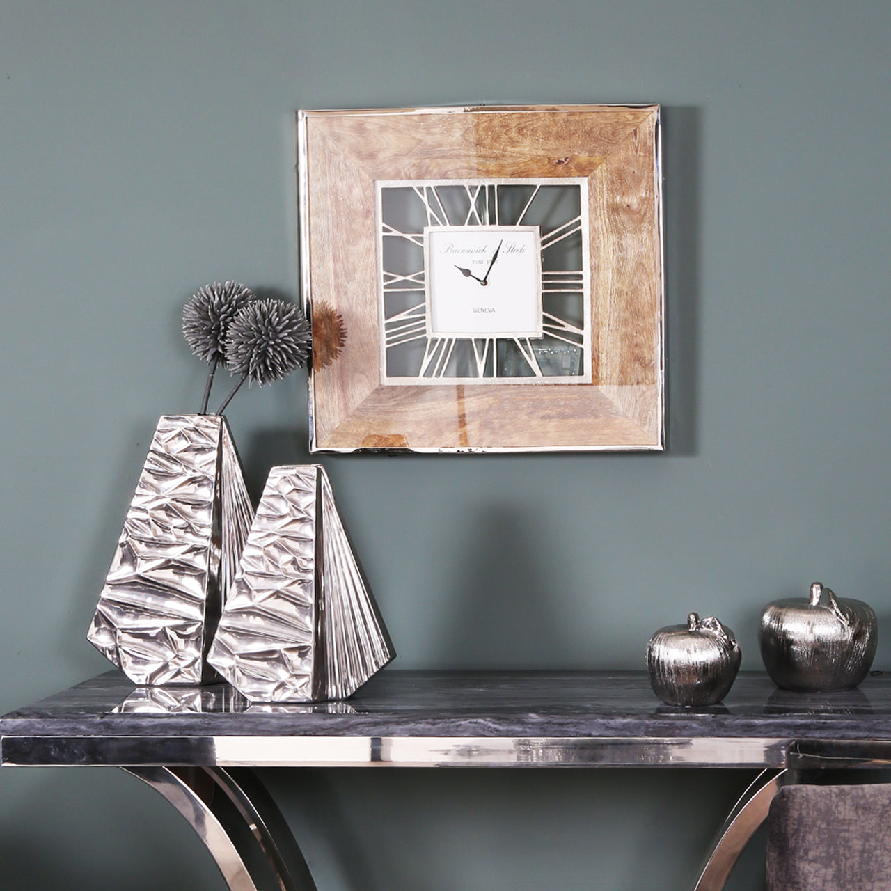 60cm Natural Wood Wall Clock