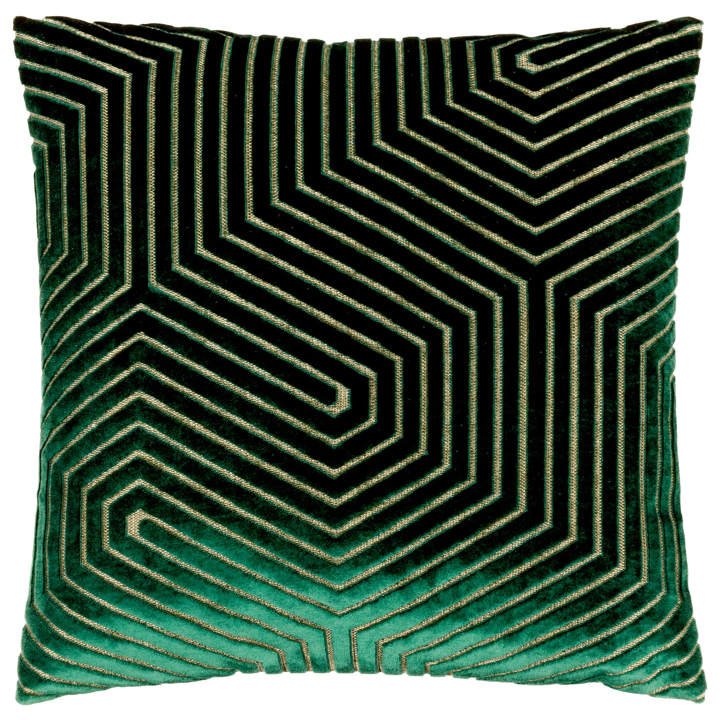 EVOKE 45X45 FEATHER FILLED CUSHION EMERALD