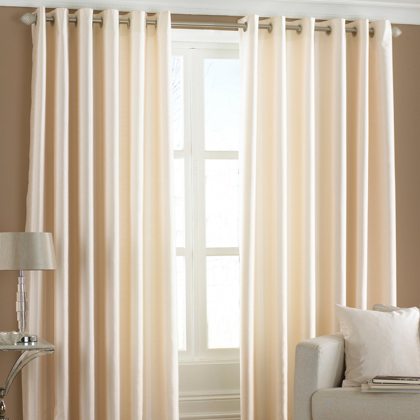 FIJI 117X137 R/TOP CURTAIN CREAM