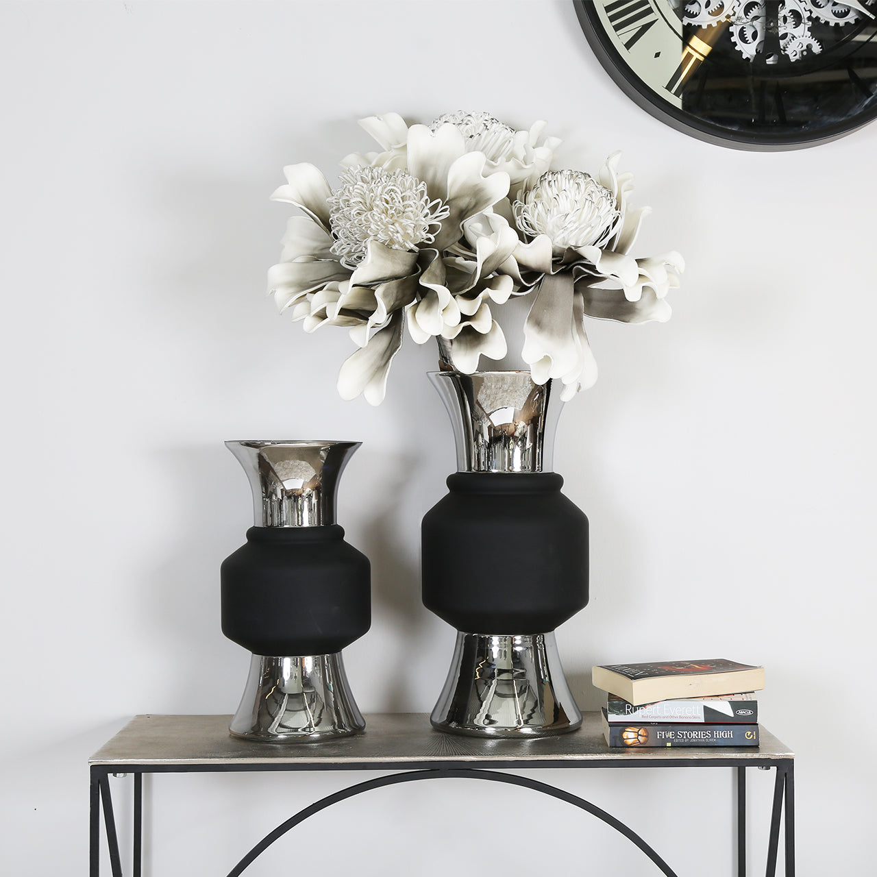 96cm Foam Flower Grey