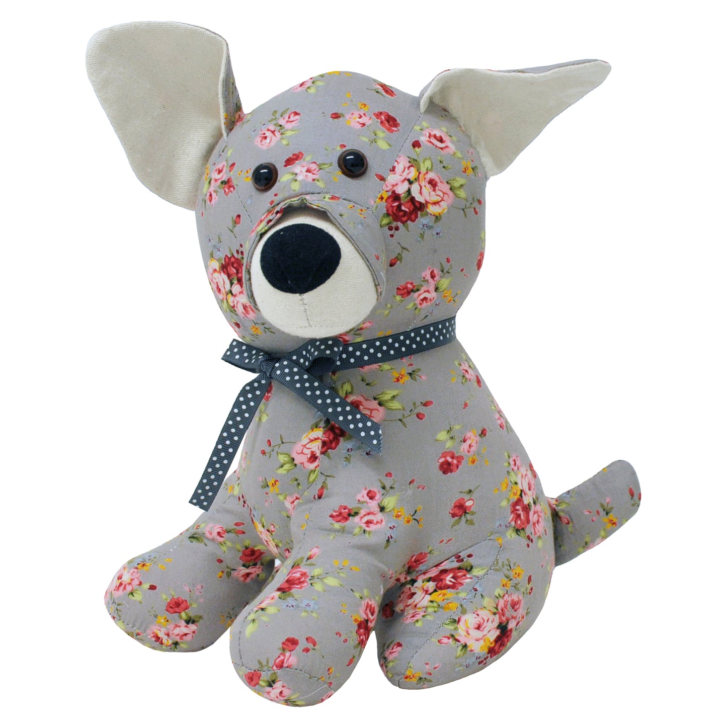 FLORAL DOG DOORSTOP