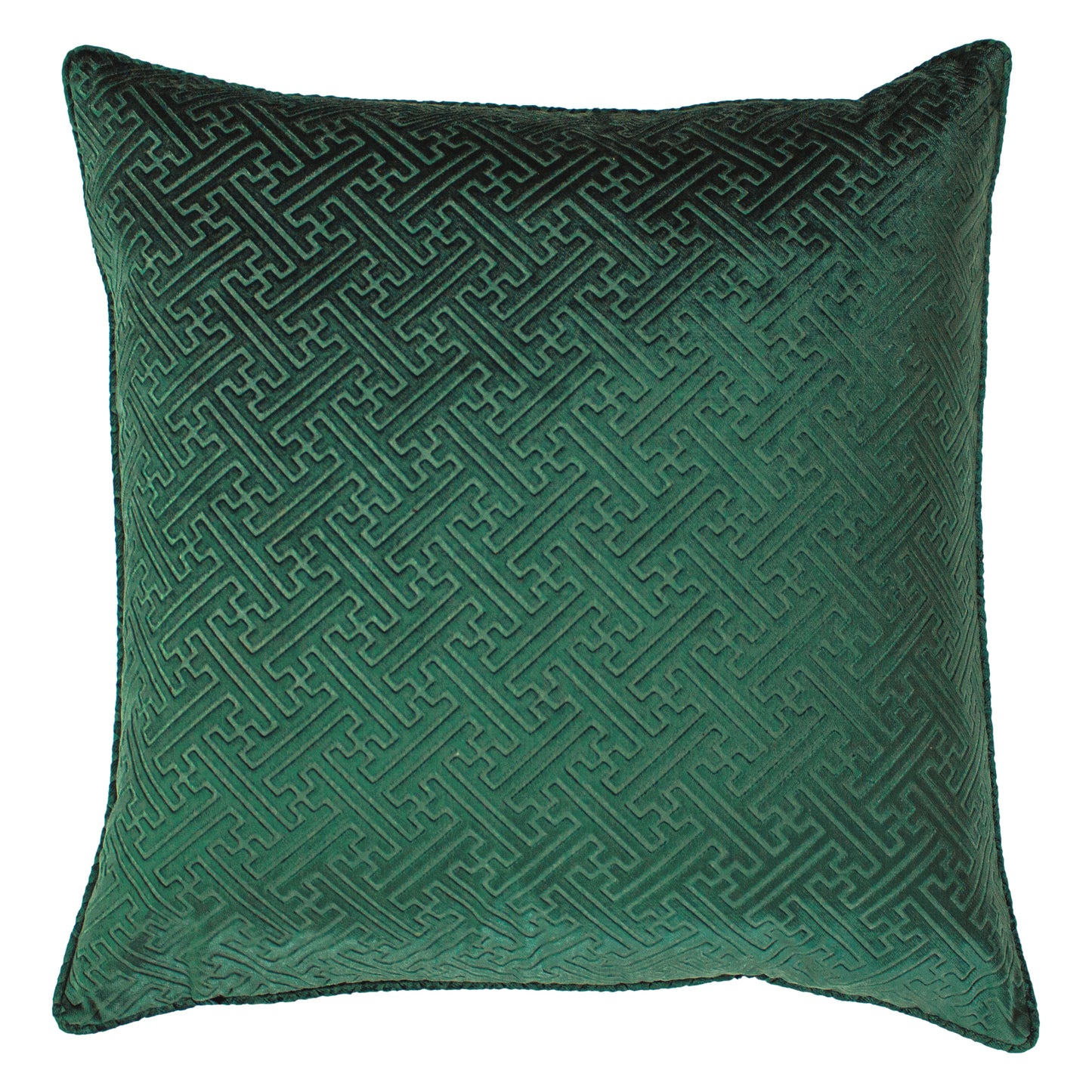 FLORENCE 55X55 FEATHER FILLED CUSHION EMERALD