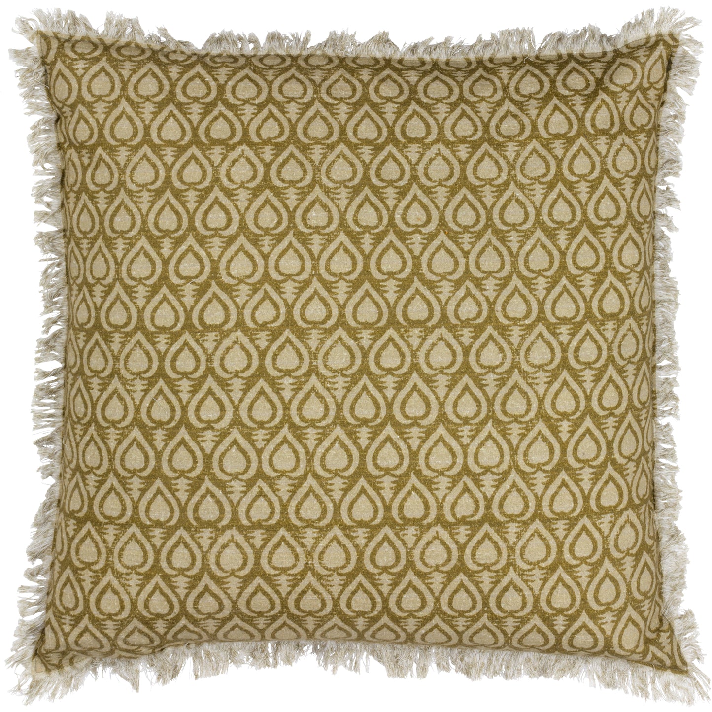 GEORGI 50X50 FEATHER FILLED CUSHION OLIVE