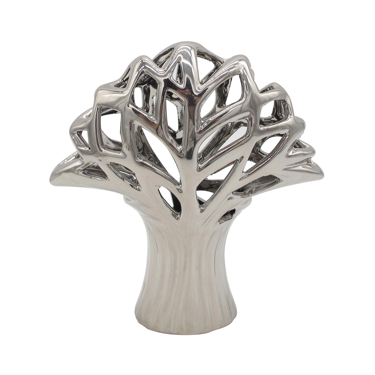 27.5cm Tree Sculpture Silver
