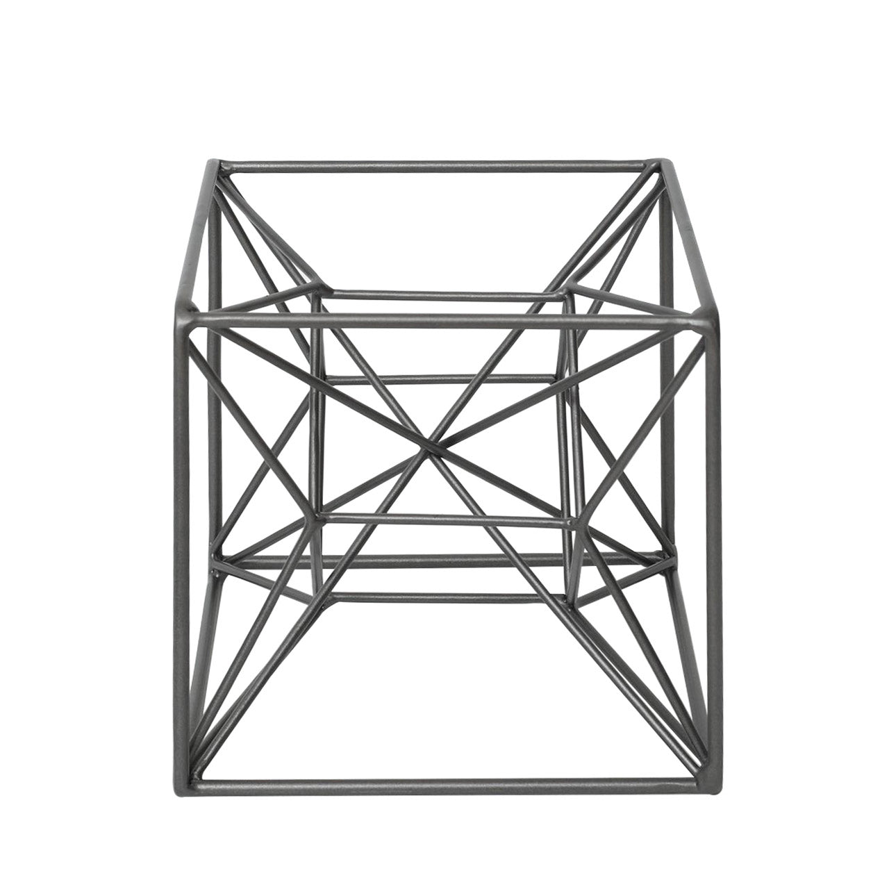 16.5cm Grey Gunmetal Star Decoration