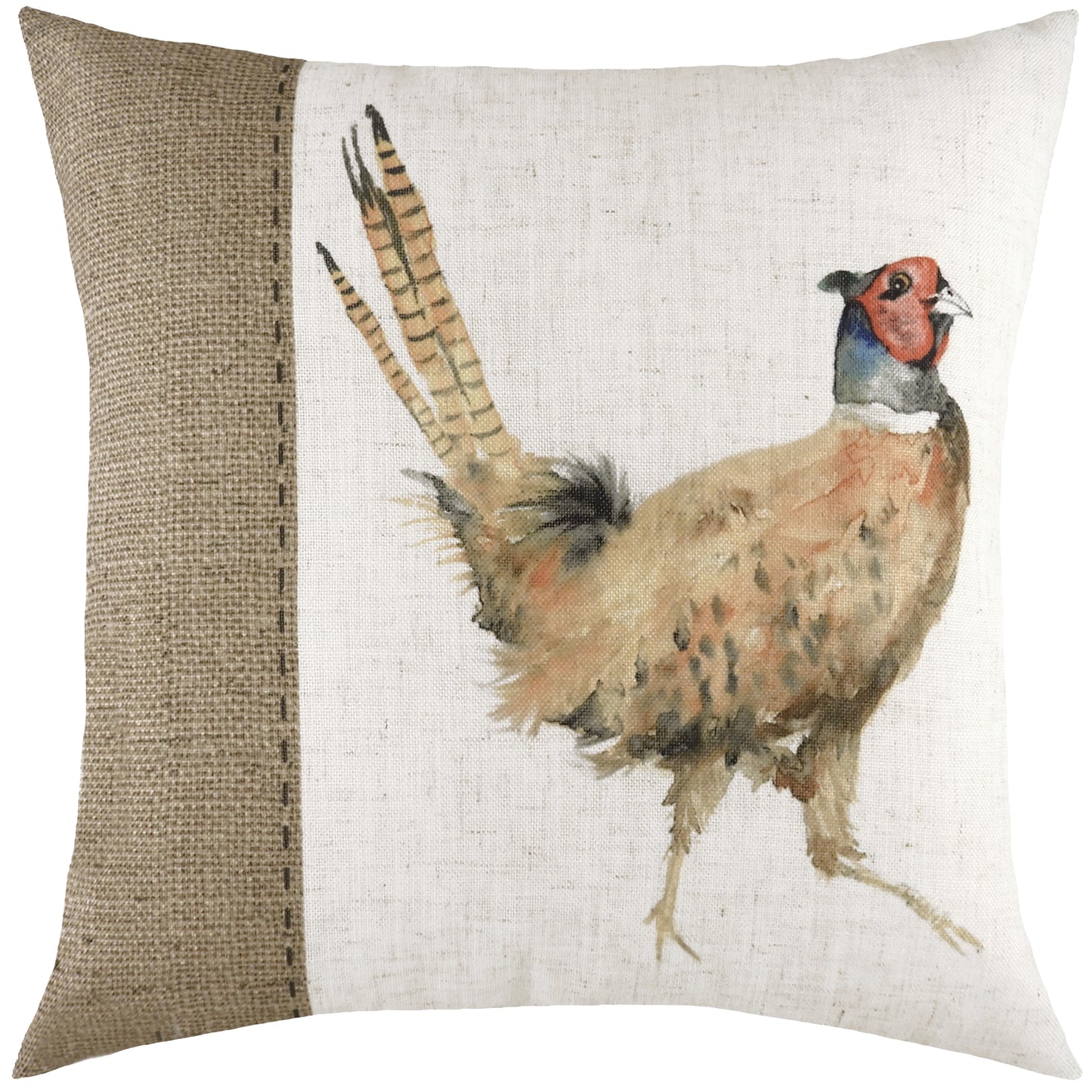 HESSIAN PHEASANT 43X43 C/C WHITE