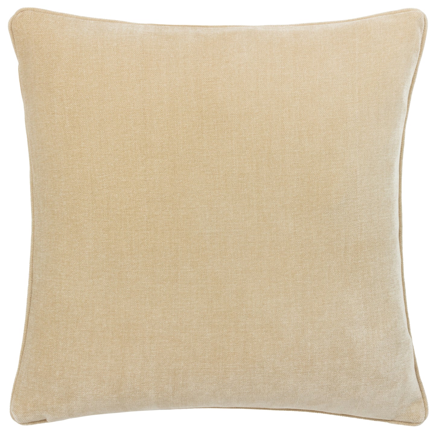 HEAVY CHENILLE 50X50 FEATHER FILLED CUSHION NATURAL