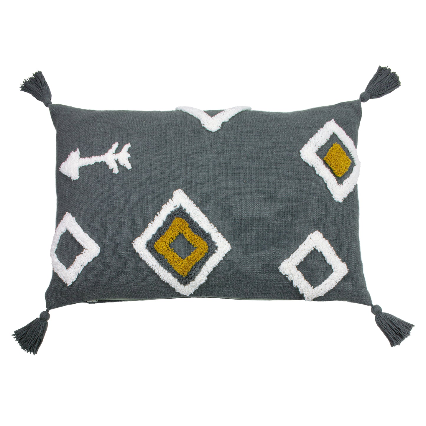 INKA 40X60 FEATHER FILLED CUSHION CHARCOAL