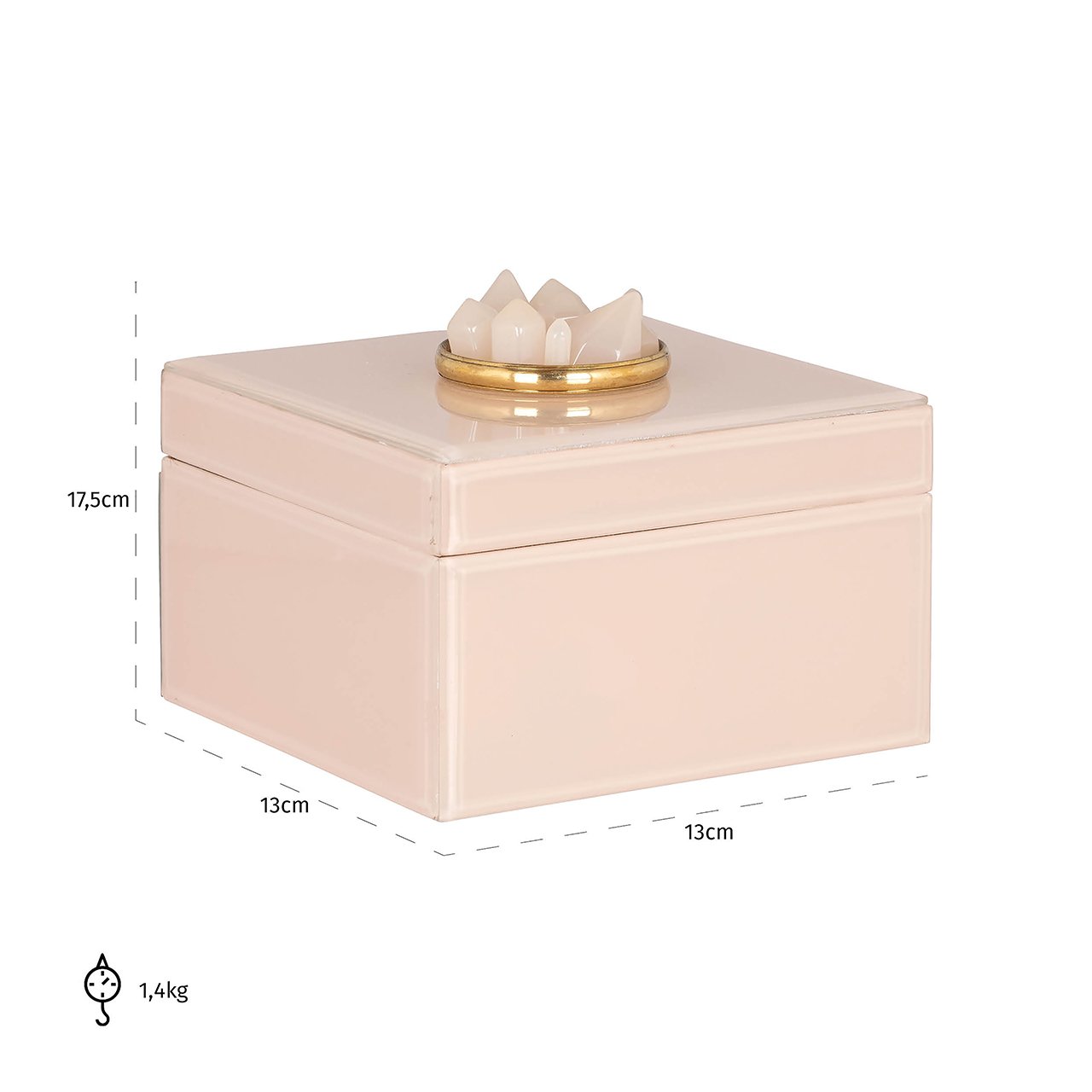 Storage box Jalisa (Pink)- Richmond Interiors