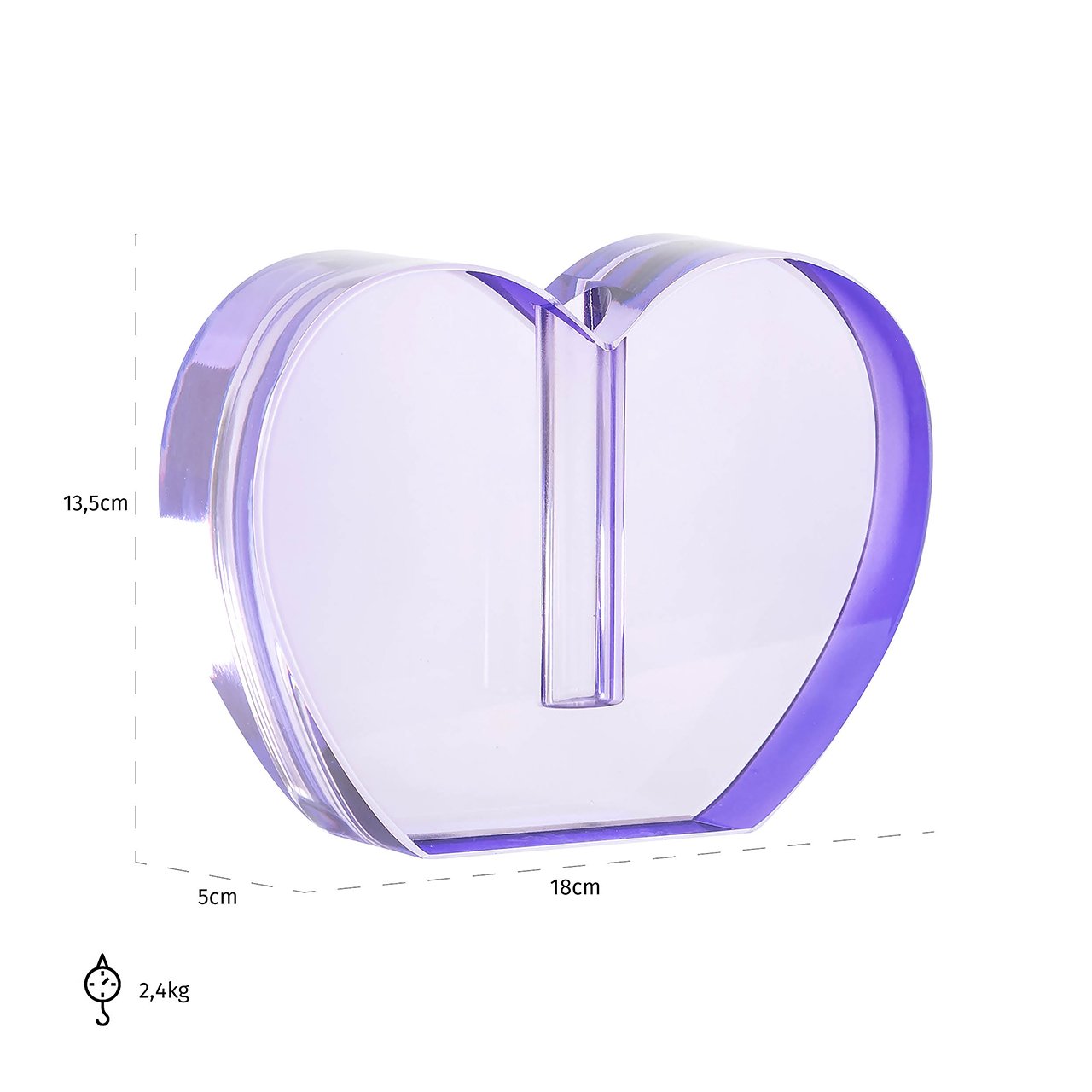 Candle holder Tanna (Purple)- Richmond Interiors