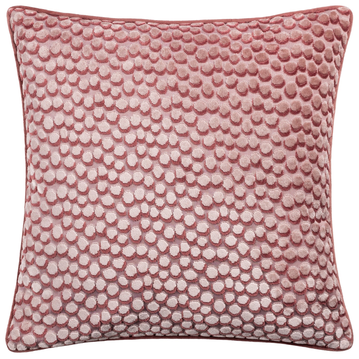 LANZO 45X45 FEATHER FILLED CUSHION PLASTER PINK