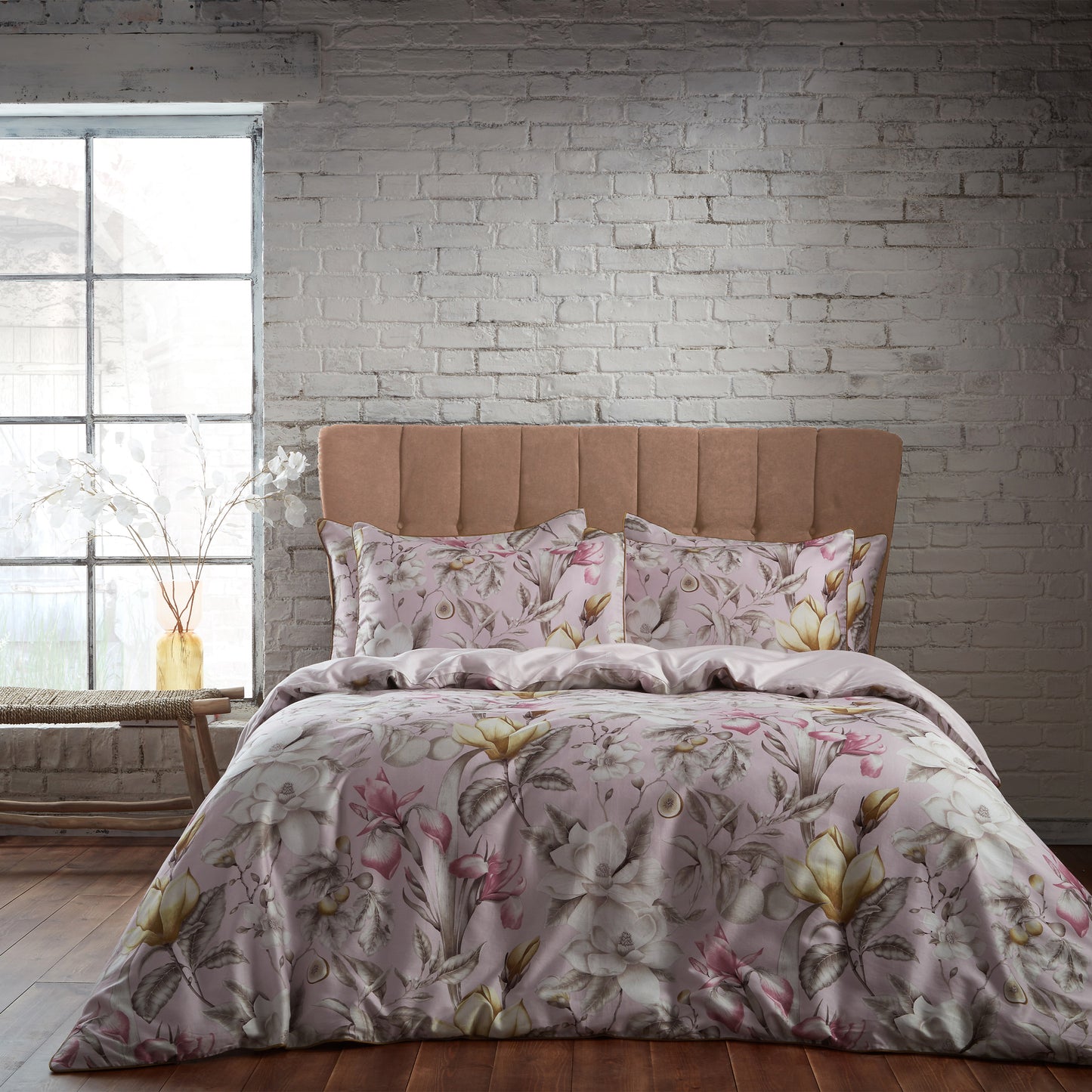 LAVISH SUPER KING DUVET SET BLUSH