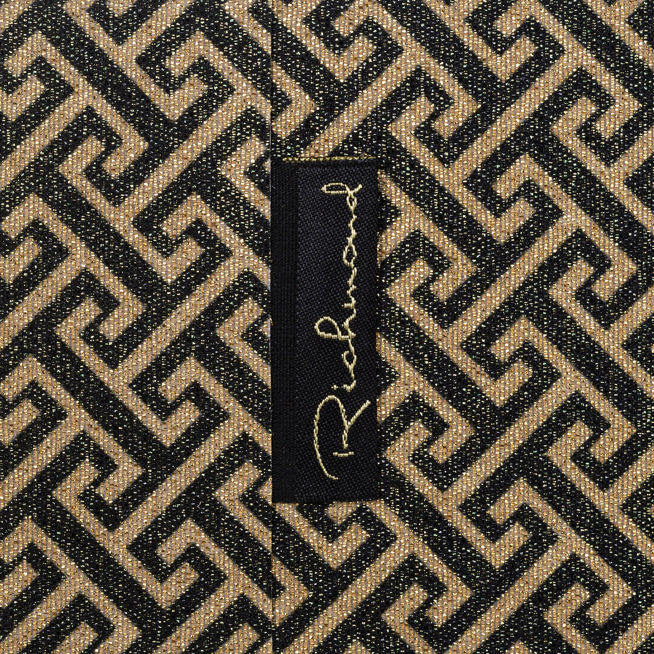 Lampshade Geo ovale (Donna-21056-Geo Classic Big 9999 Black)- Richmond Interiors