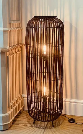 Rattan Weave Floor Lamp