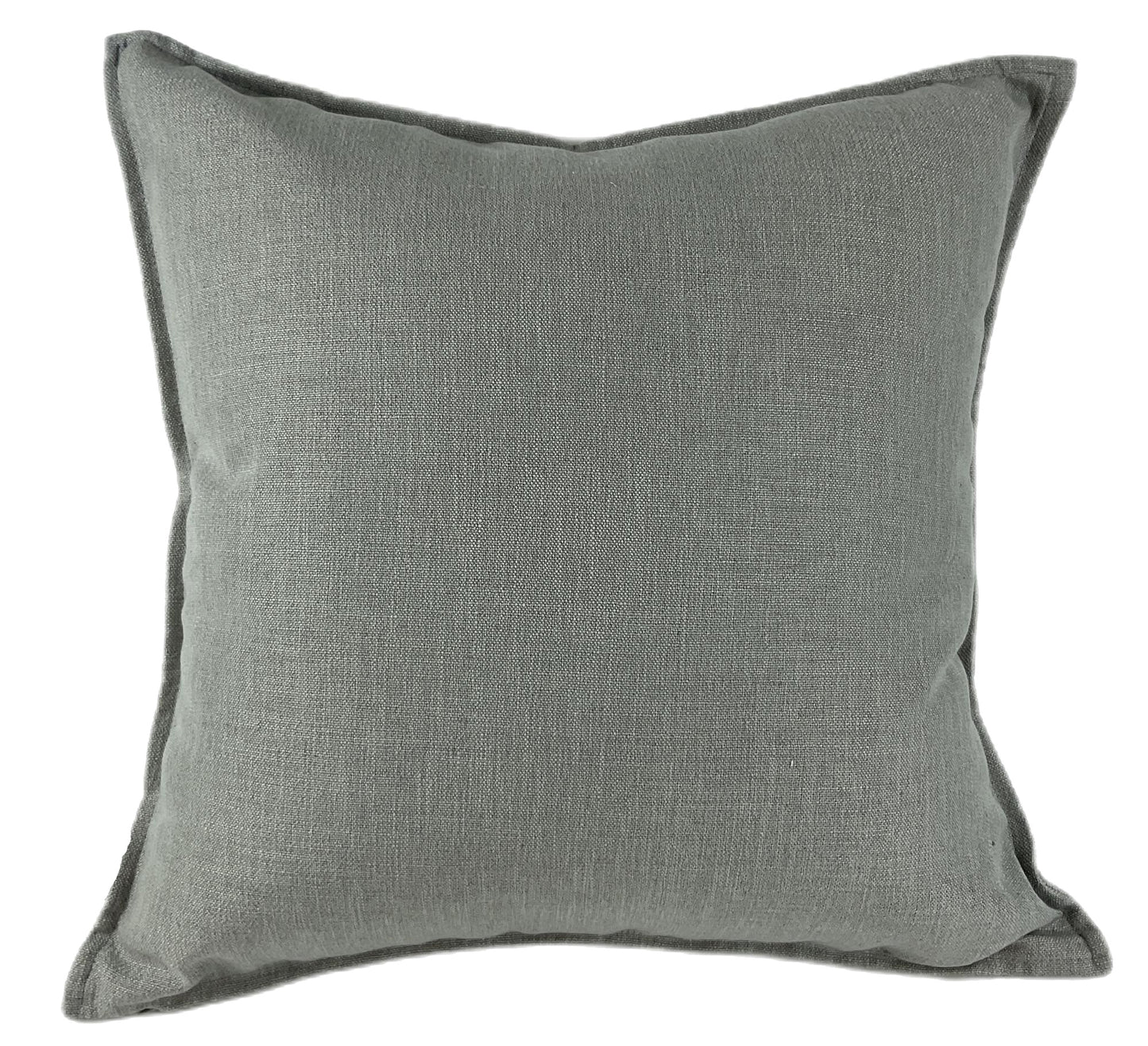 POLY LINEN MIX WITH FLANGE GREY 50 X 50