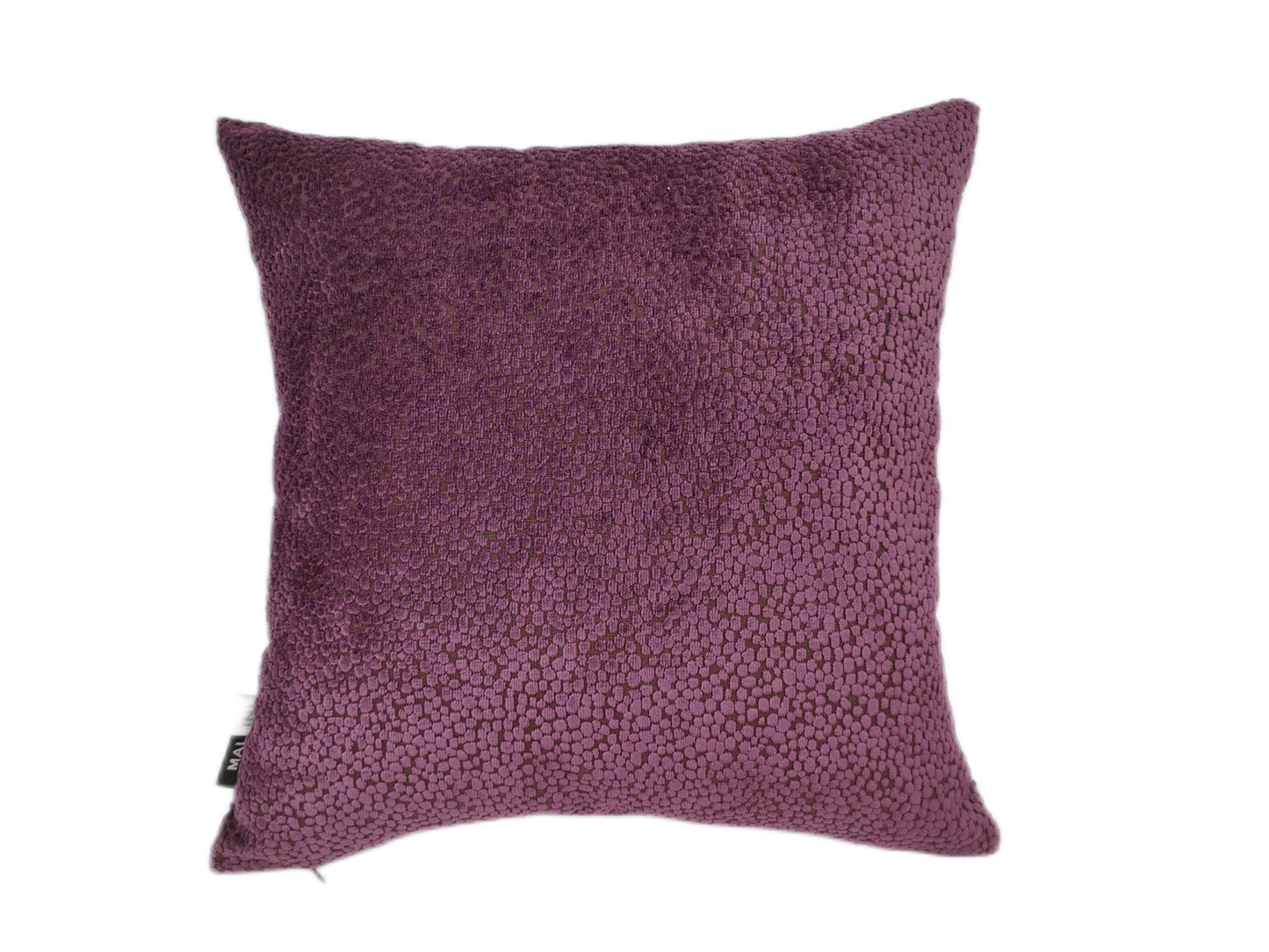 CUT VELVET DOTS IN AUBERGINE56 X 56