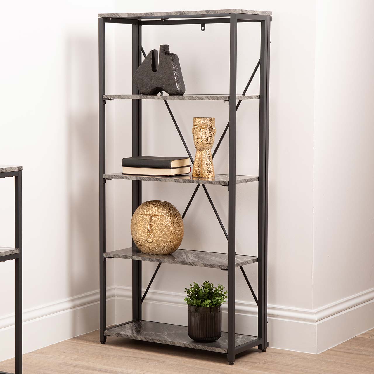 Alora 138cm 5-Tier Black Display Unit 37