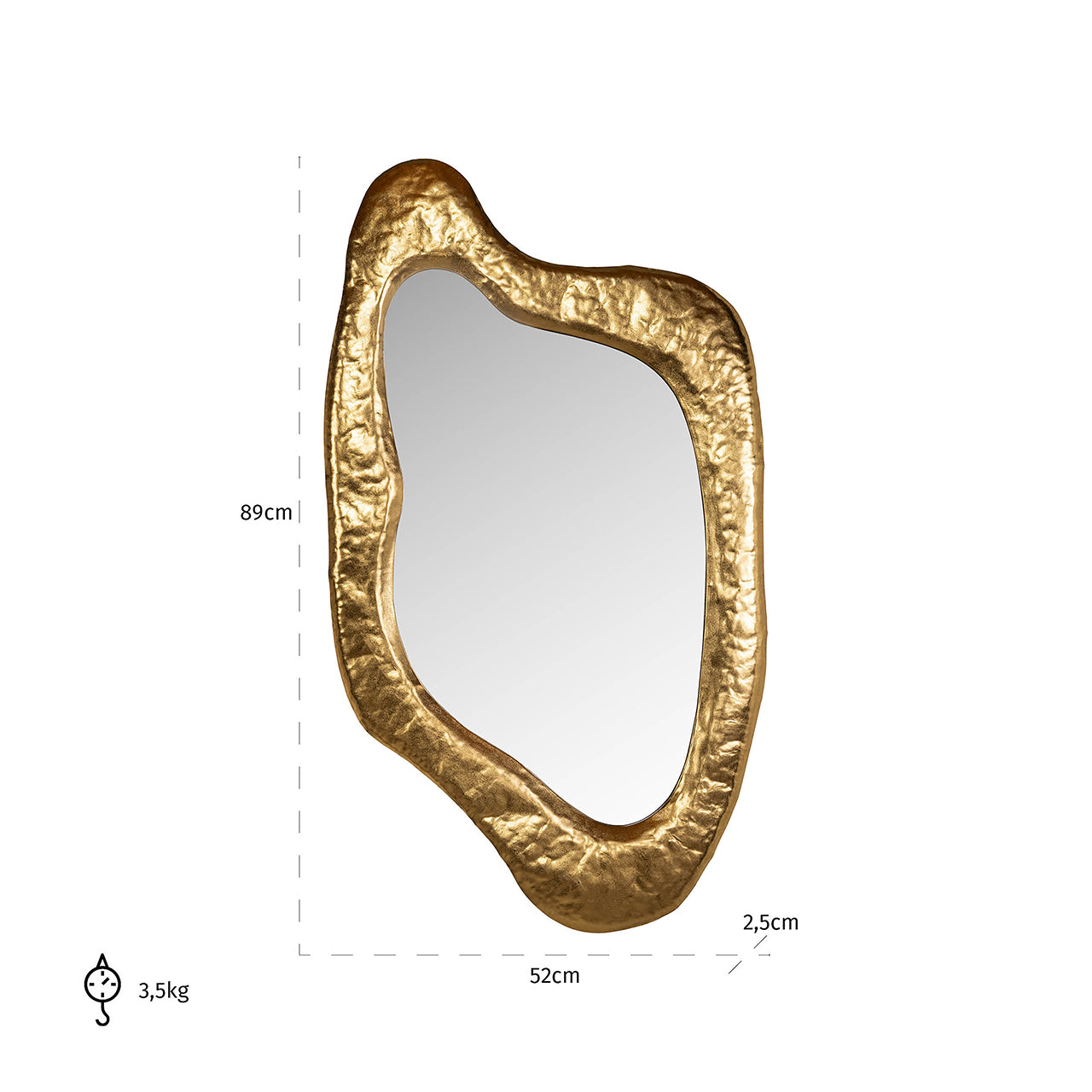 Mirror Blinne gold (Gold)- Richmond Interiors