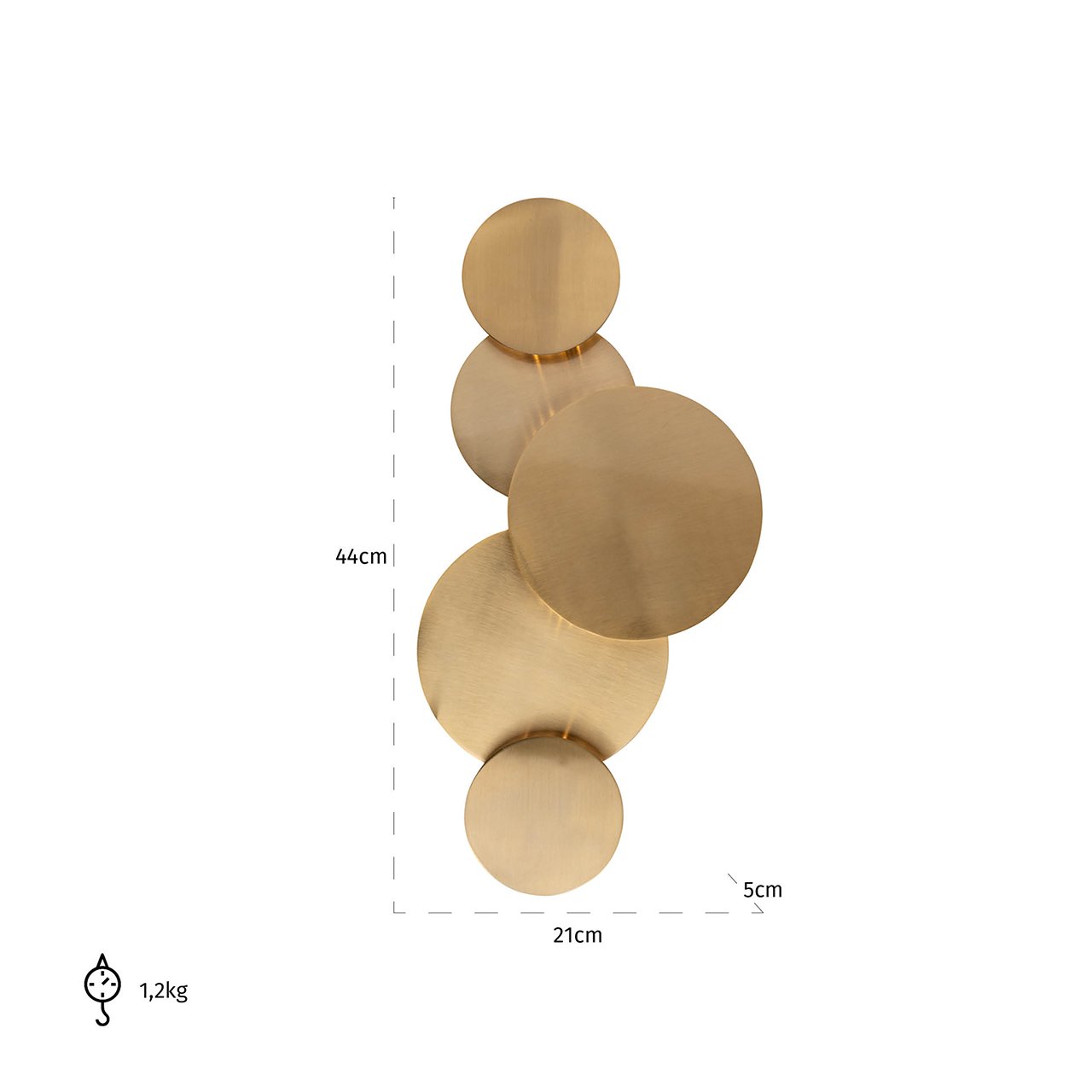 Wall lamp Collin (Brushed Gold)- Richmond Interiors