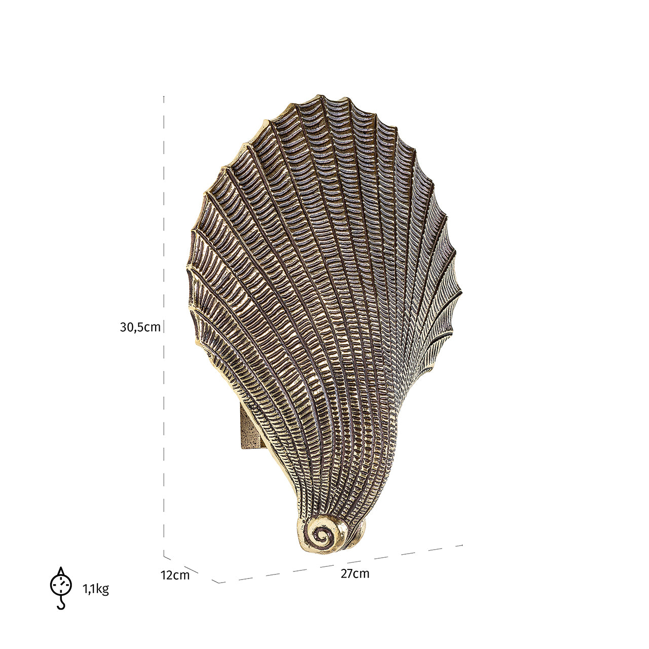 Wall lamp Shelley (Brushed Gold)- Richmond Interiors