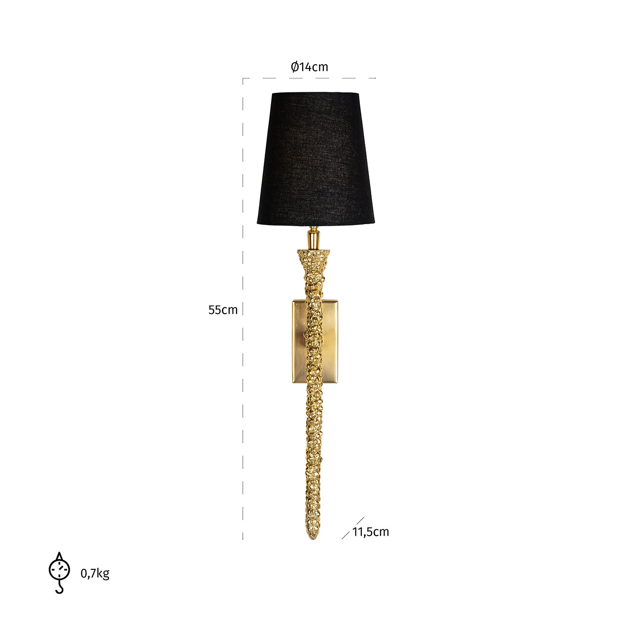 Wall lamp Flynt- Richmond Interiors