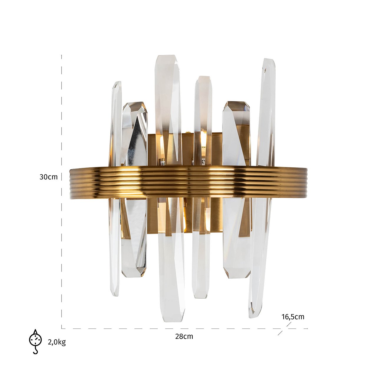Wall lamp Brigh (Gold)- Richmond Interiors