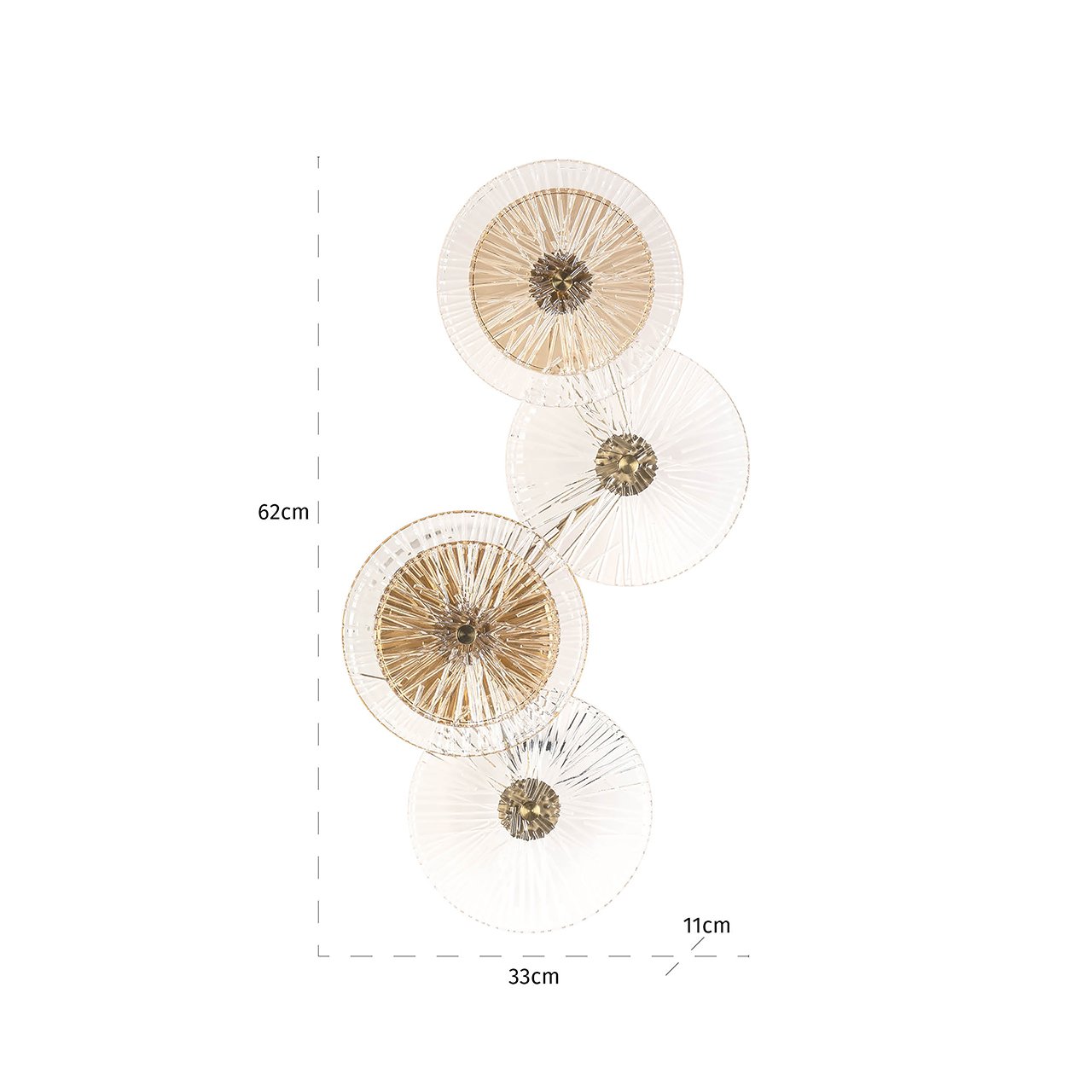 Wall lamp Linzi (Brushed Gold)- Richmond Interiors