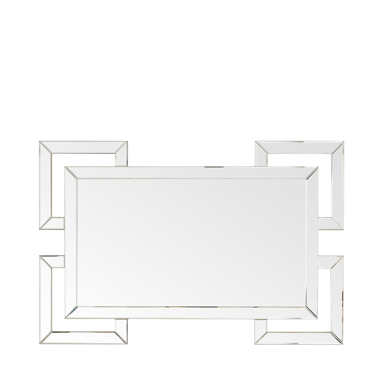 120cm Rectangular Geo Wall Mirror