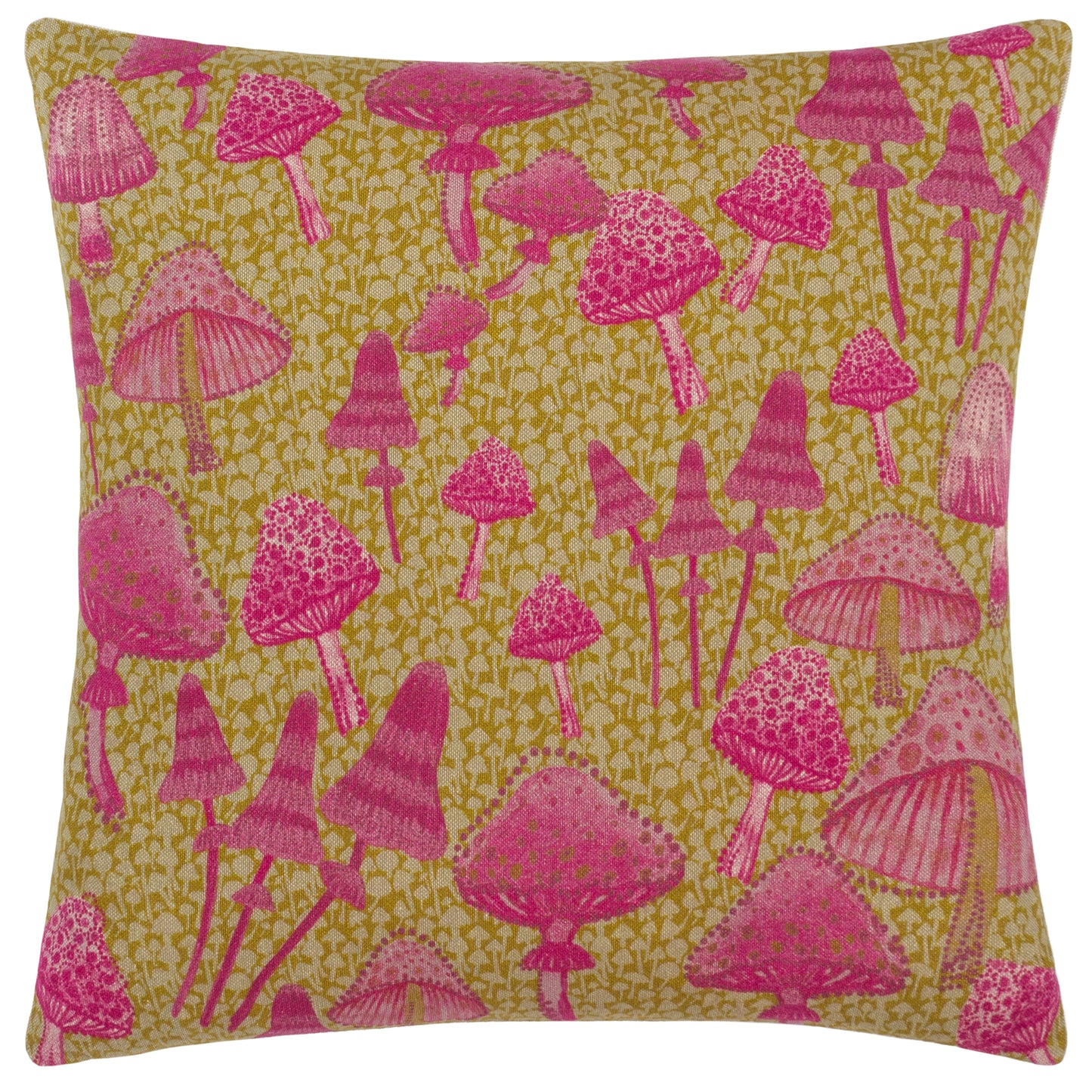MUSHROOM FIELDS 45X45 FEATHER FILLED CUSHION PURPLE