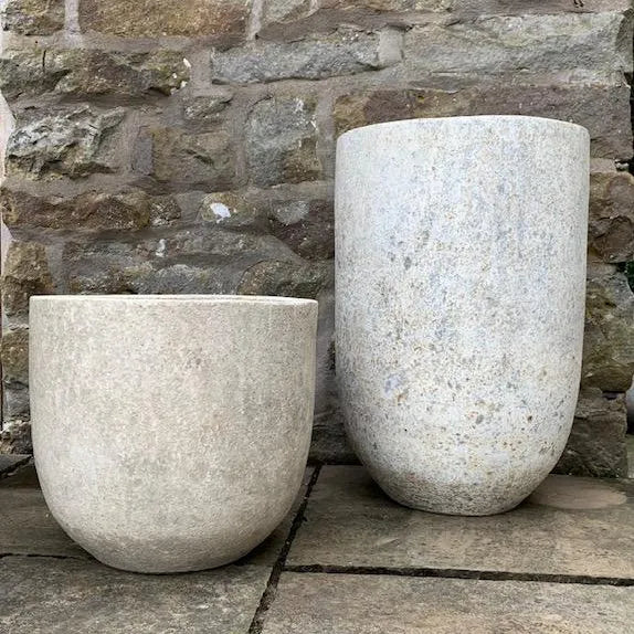 Rustic Cream Planters (set of 2)