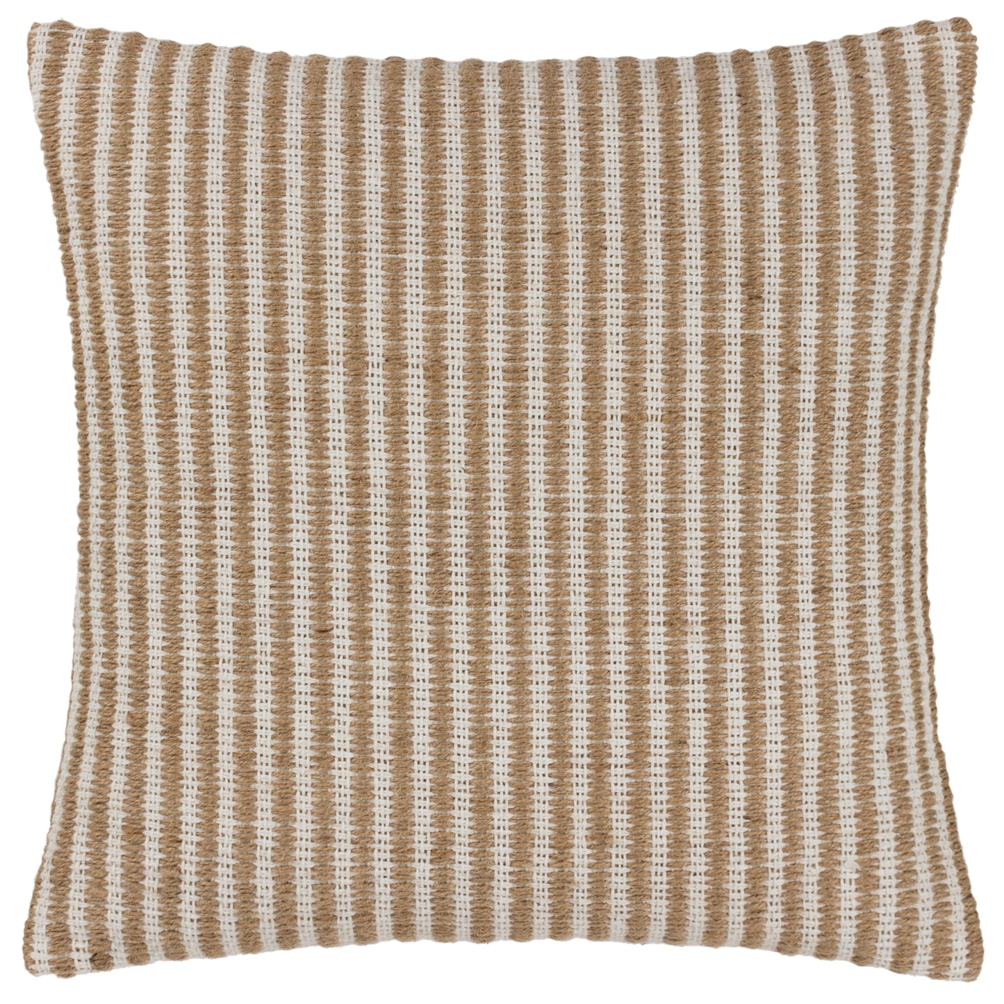 ORGANIK STRIPE 45X45 FEATHER FILLED CUSHION NATURAL