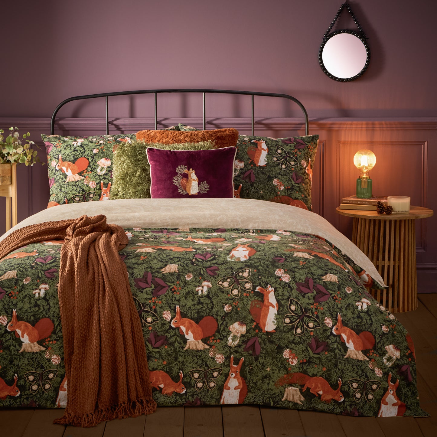 PINEBERRY FOREST DOUBLE DUVET SET MULTI