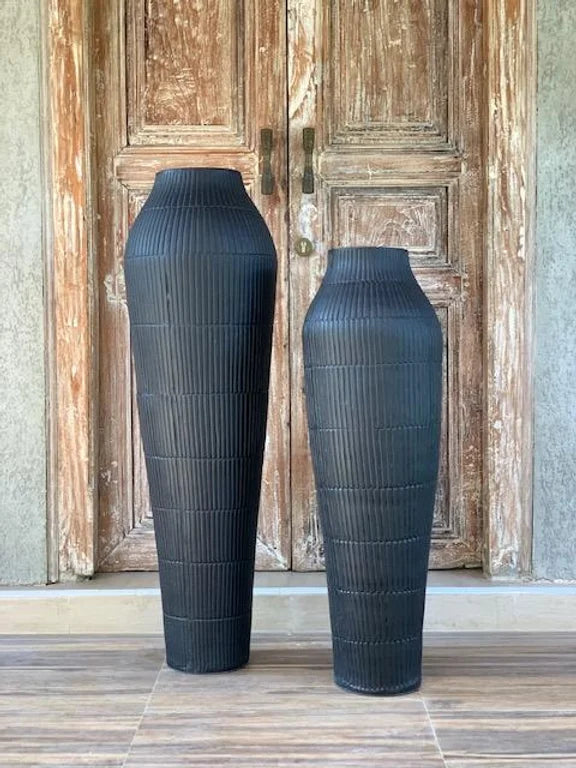 Matt Black Pot (set of 2)