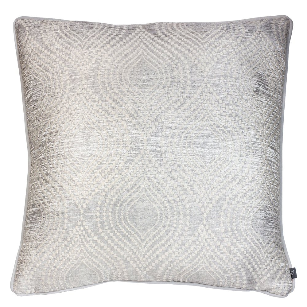 RADIANCE 55X55 FEATHER FILLED CUSHION CHROME