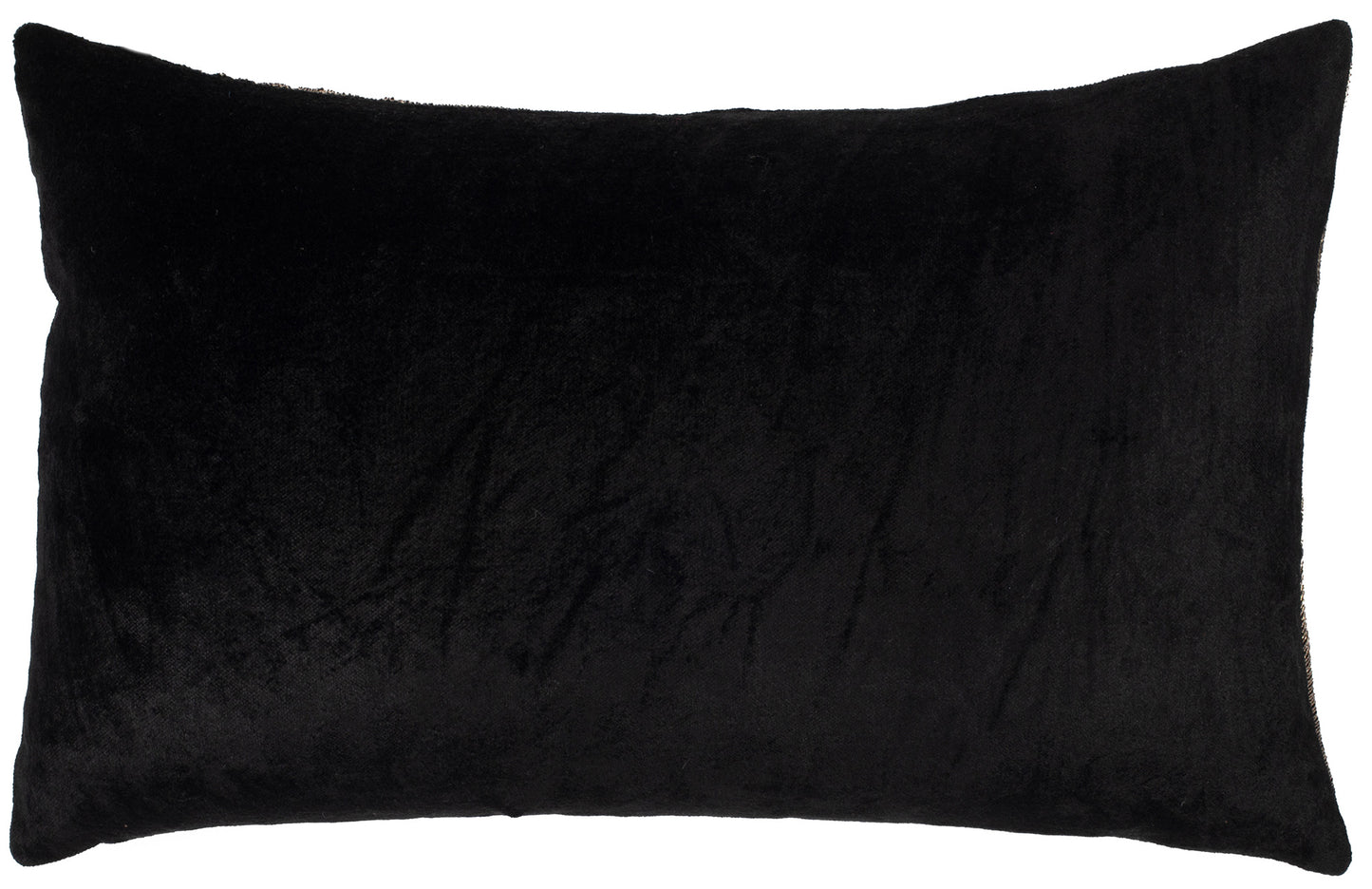 ZARI GOLD EMBROIDERY ON BLACK VELVET 30 X 50