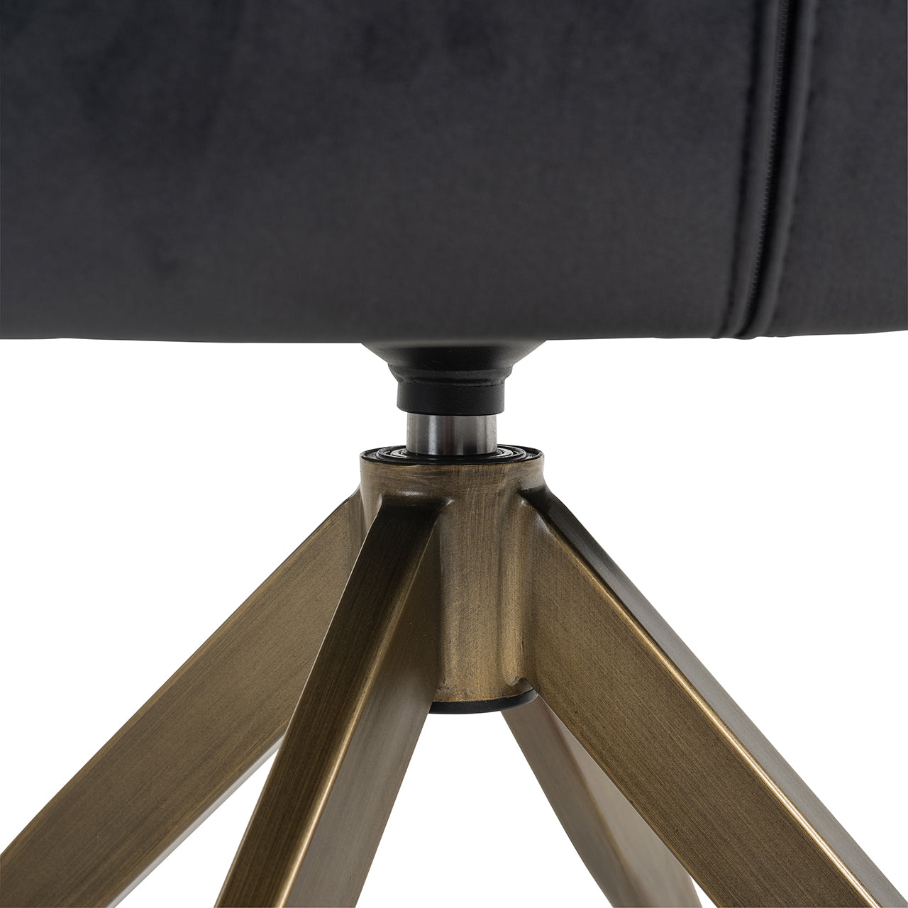 Swivel chair Aline antraciet velvet fire retardant (FR-Quartz 801 Antraciet)- Richmond Interiors