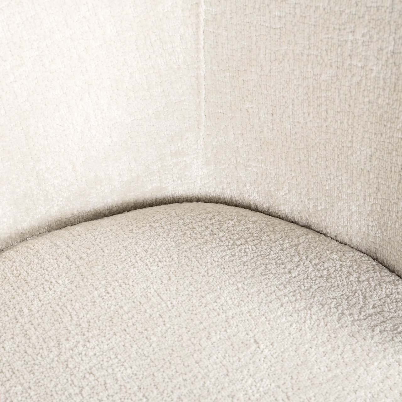 Chair Amphara white chenille fire retardant (FR-Bergen 900 white chenille)- Richmond Interiors
