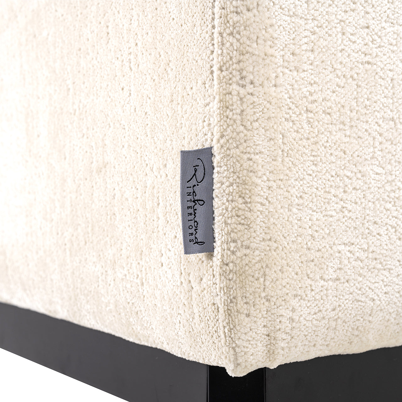 Sofa Beaudy white chenille fire retardant (FR-Bergen 900 white chenille)- Richmond Interiors