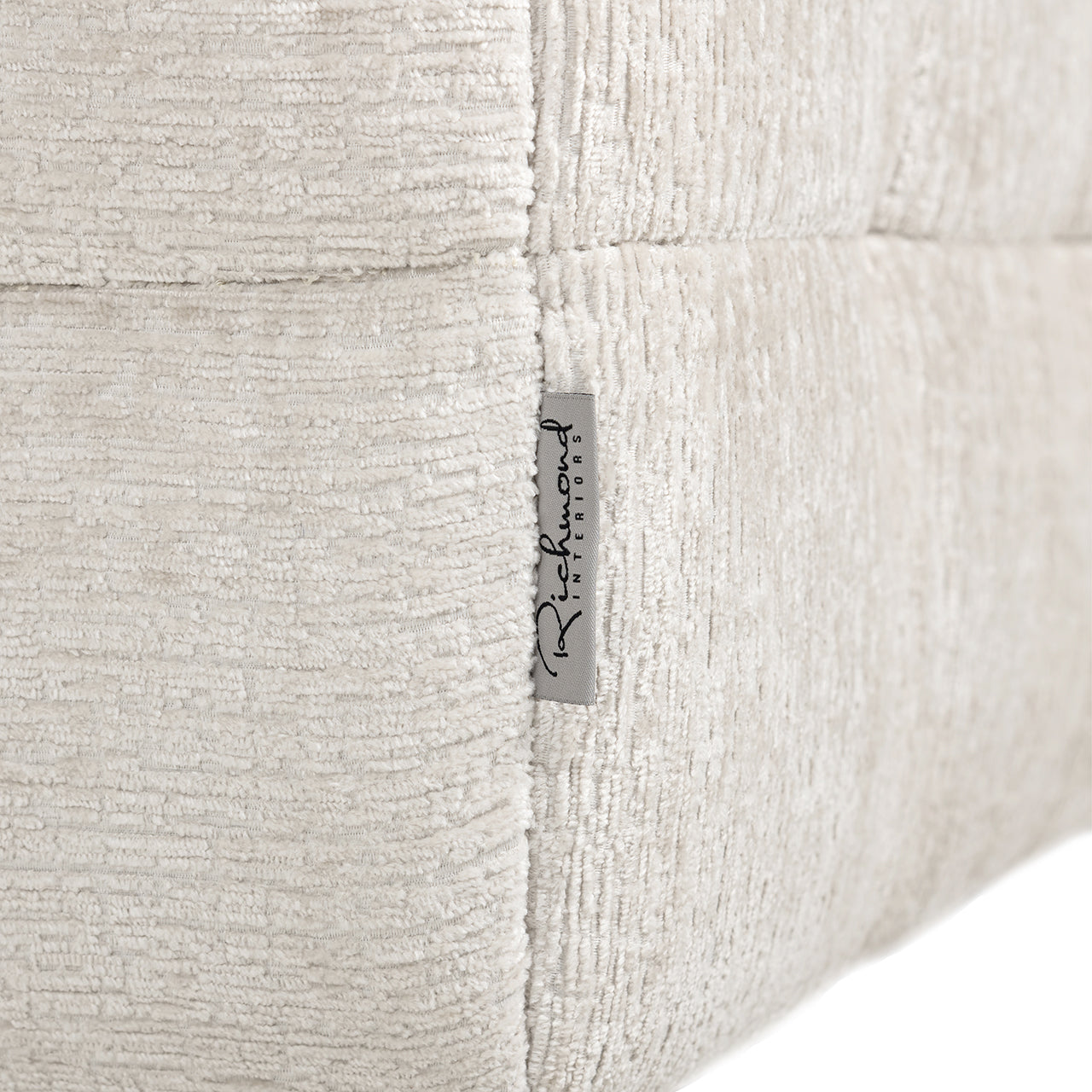 Pouffe Merrol cream fusion fire retardant (FR-Fusion 02 Cream)- Richmond Interiors