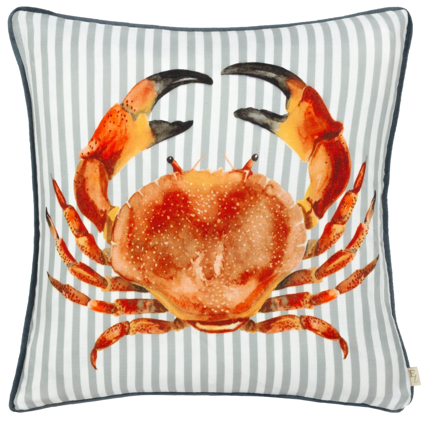 SALCOMBE CRAB 43X43 FEATHER FILLED CUSHION MULTI
