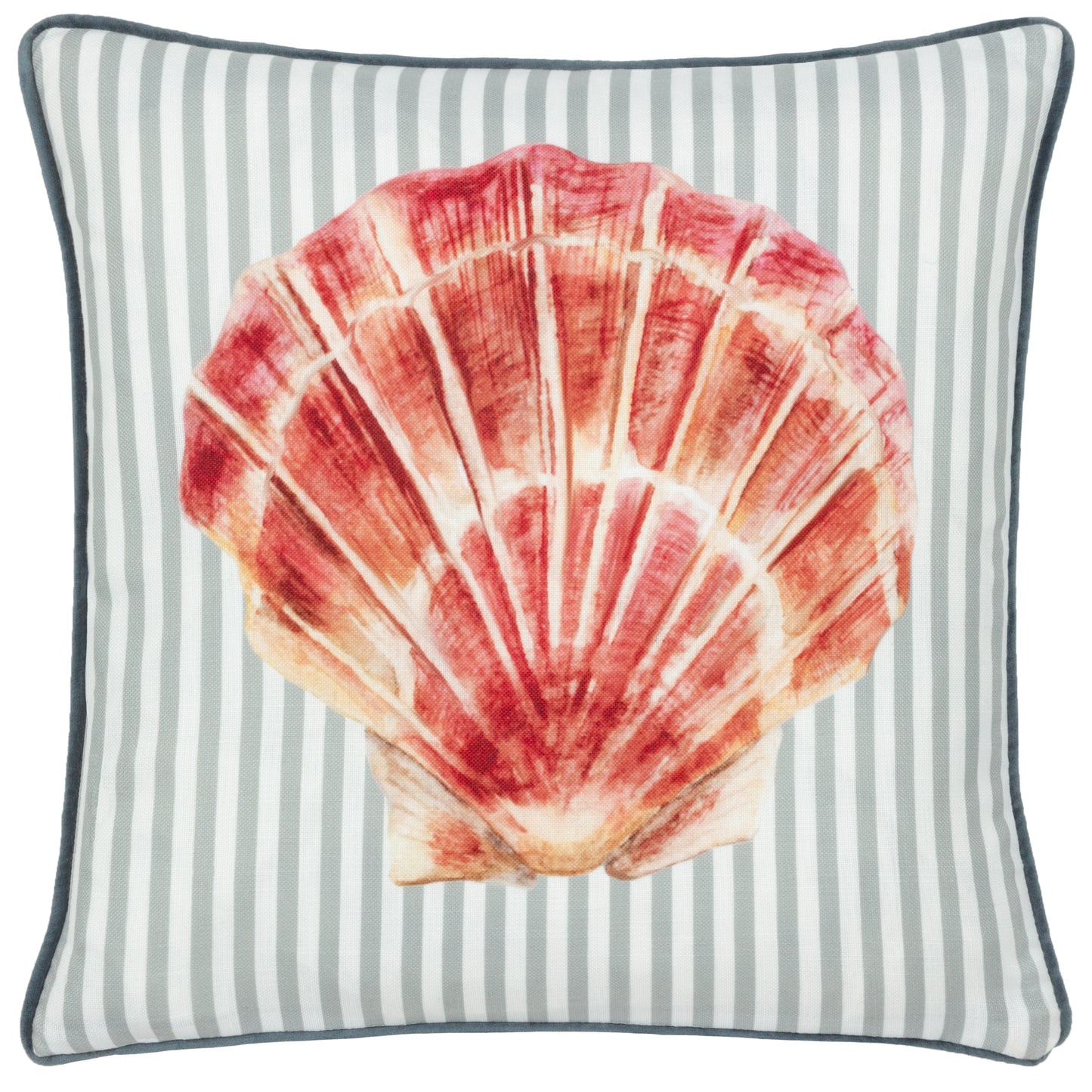 SALCOMBE SCALLOP 43X43 FEATHER FILLED CUSHION MULTI