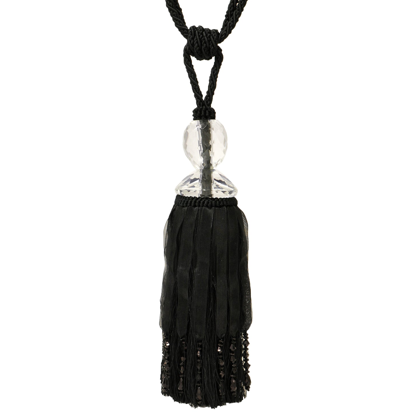 SAVOY TIE BACK BLACK