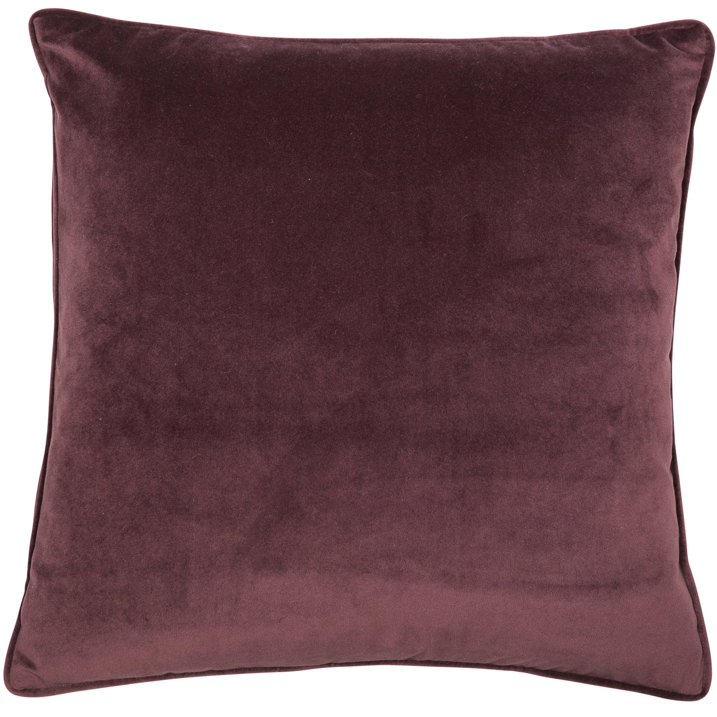 VELVET PIPED AUBERGINE 43 X 43