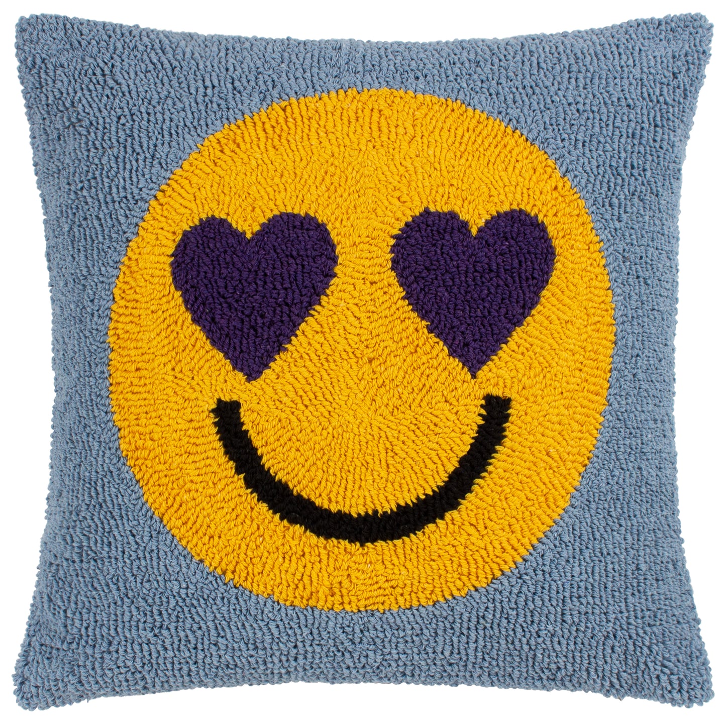 SMILE 45X45 FEATHER FILLED CUSHION PURPLE POWER