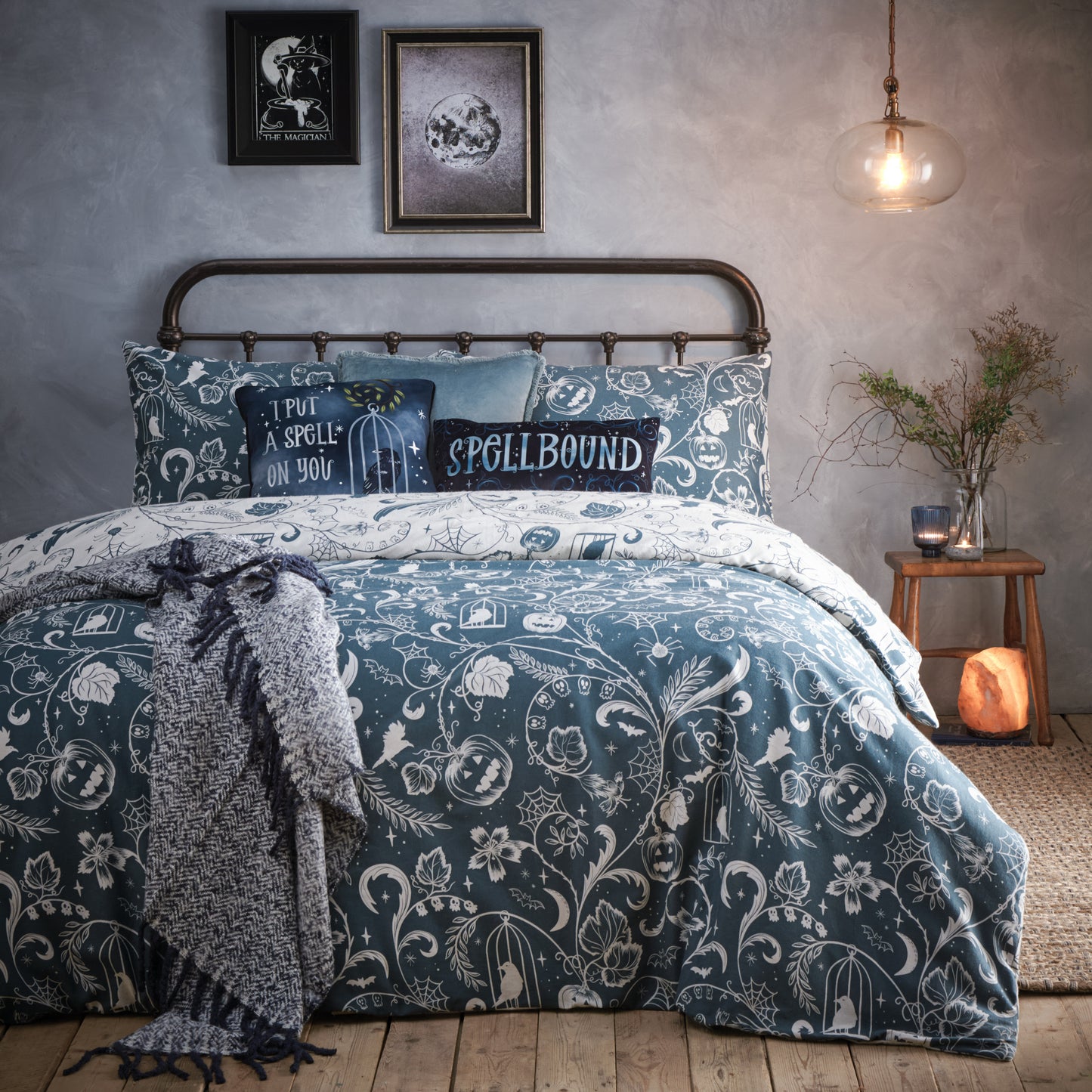 SPELLBOUND SINGLE DUVET SET CLOUD STORMY GREY