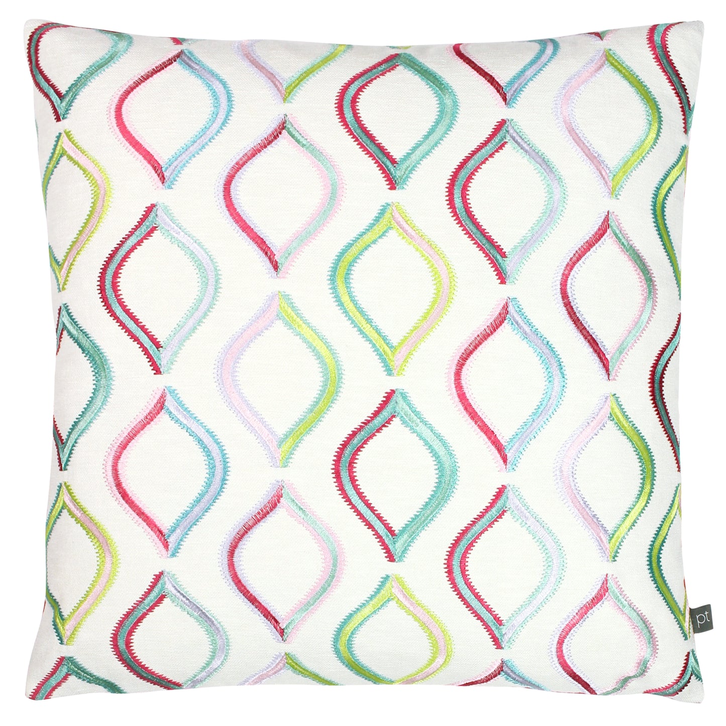 SPINNING TOP 50X50 FEATHER FILLED CUSHION RAINBOW