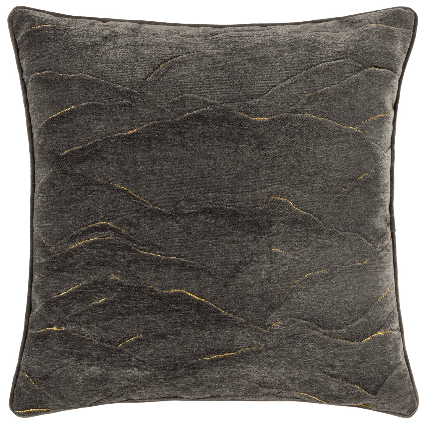 STRATUS 45X45 FEATHER FILLED CUSHION CHARCOAL