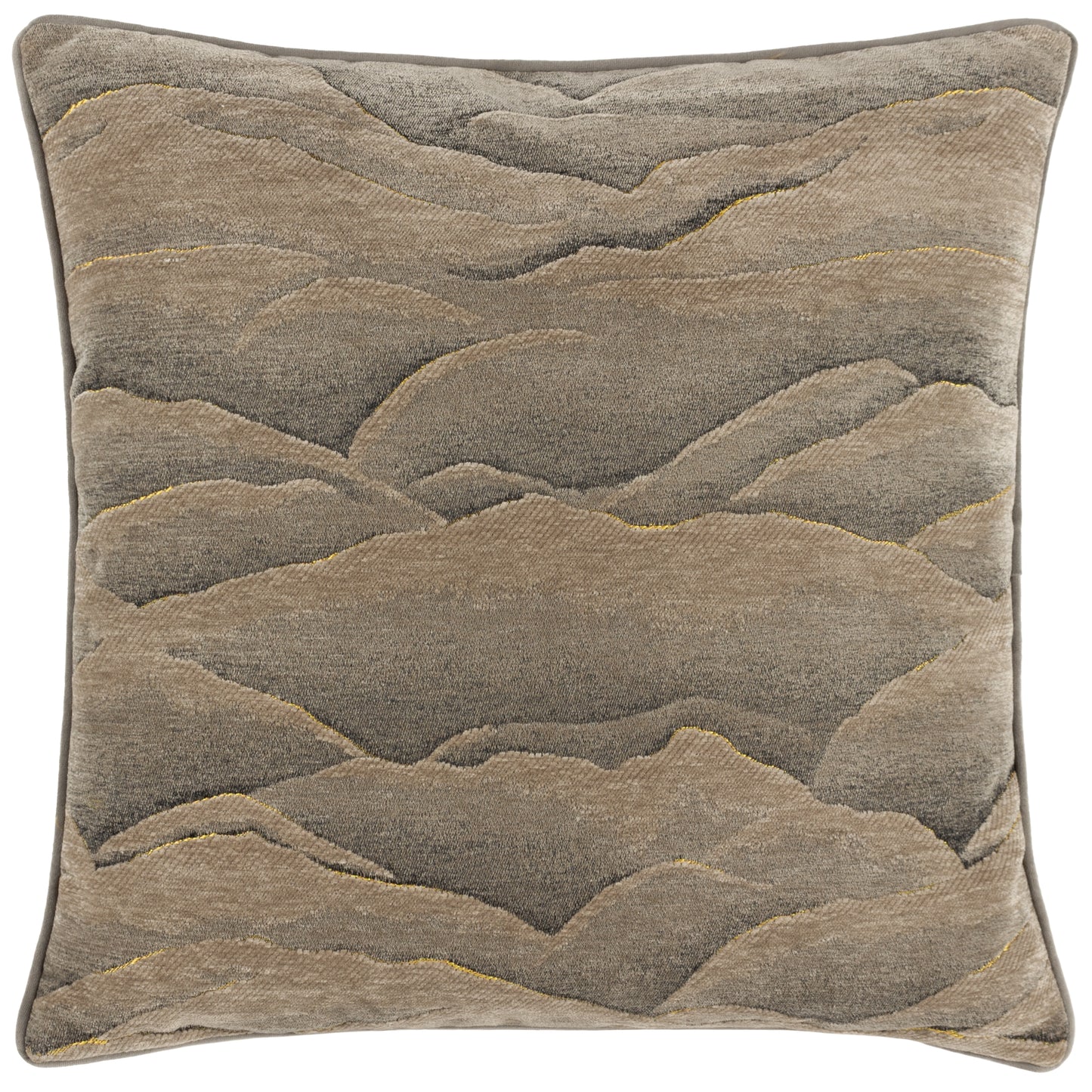 STRATUS 45X45 FEATHER FILLED CUSHION TAUPE