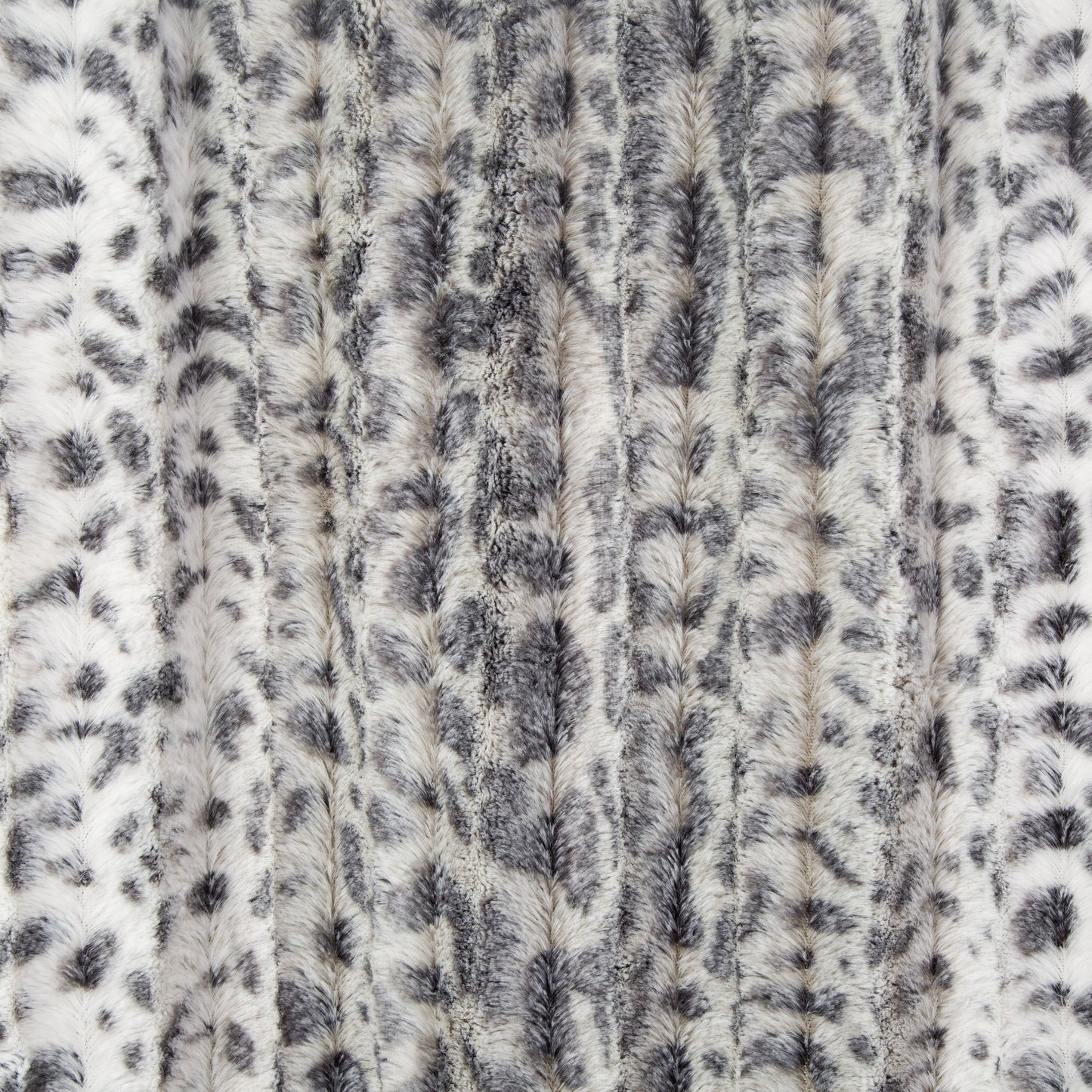 TACTILE FAUX FUR THROW GREY 150 X 200